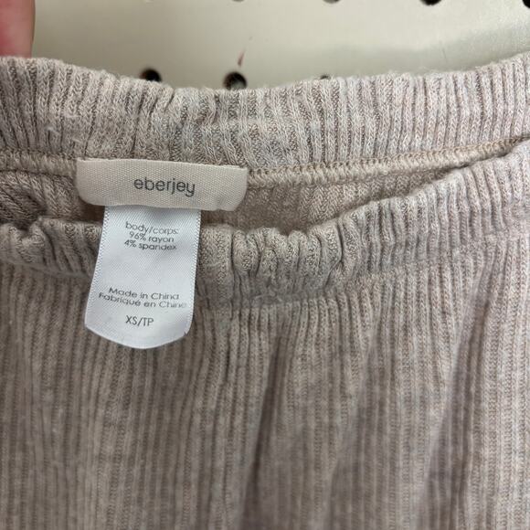 eberyjey ribbed pajama pant in oatmeal - XS - Picture 3 of 6